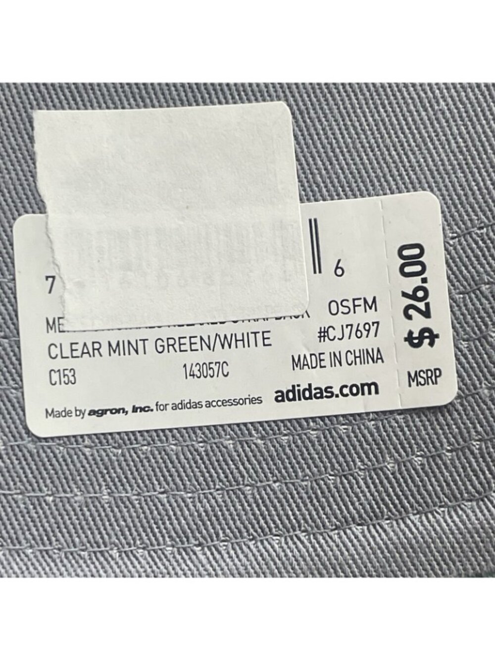 adidas Originals Strapback Relaxed Adjustable Cap Hat Women’s Mint Tres Foil New - Picture 6 of 6